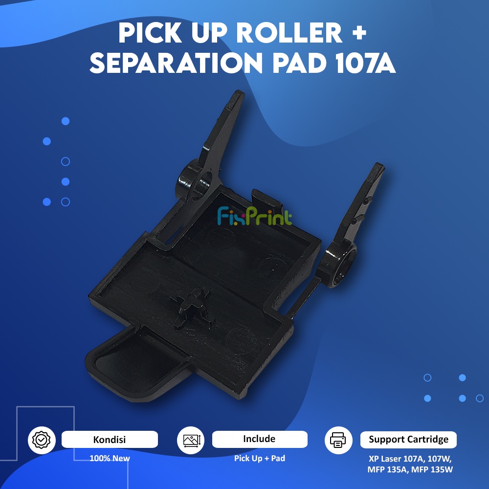 Pick Up Roller + Separation Pad 107A New, Pick Up + Pad Printer M107a