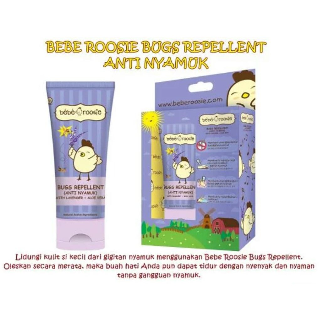 Bebe Roosie Lotion Anti Nyamuk / Mosquito 60gr