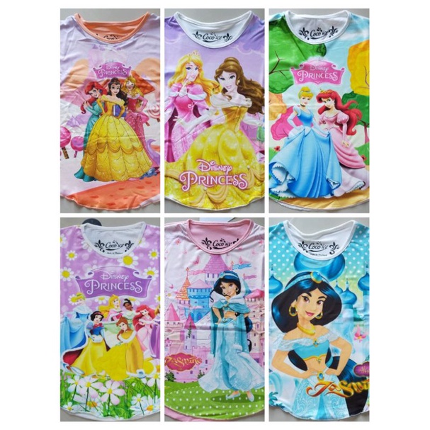 Atasan Anak Perempuan Coco Ice Model Dan Motif Bagus Harga Murah Motif princess Jasmine pony dll