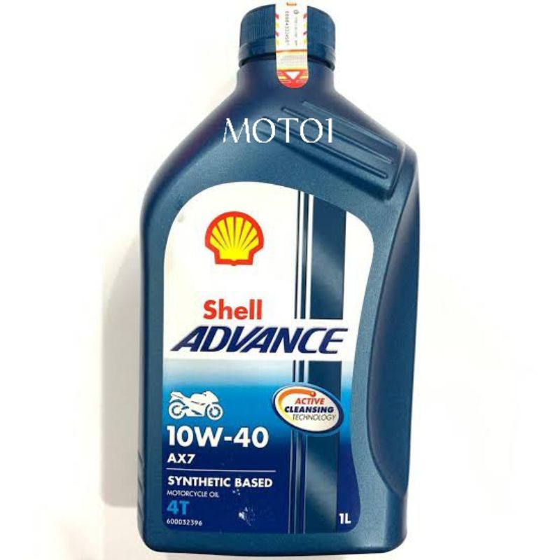 DIJAMIN ASLI !! SHELL ADVANCE AX7 10W-40 1 LITER / API SN / SEMI SYNTHETIC