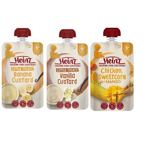 Bubur Bayi Heinz Baby Food Pouches 6+ Months
