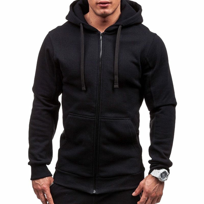 mens hoodie with zipper pockets