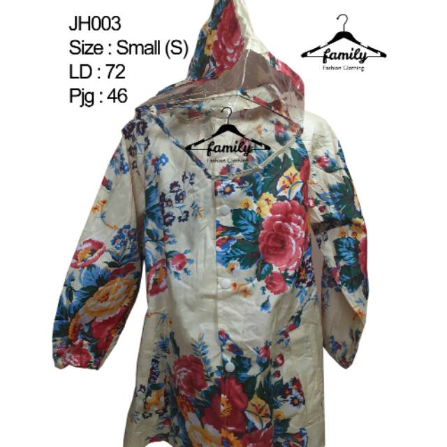 [PL]Jas Hujan Anak Perempuan Motif Bunga