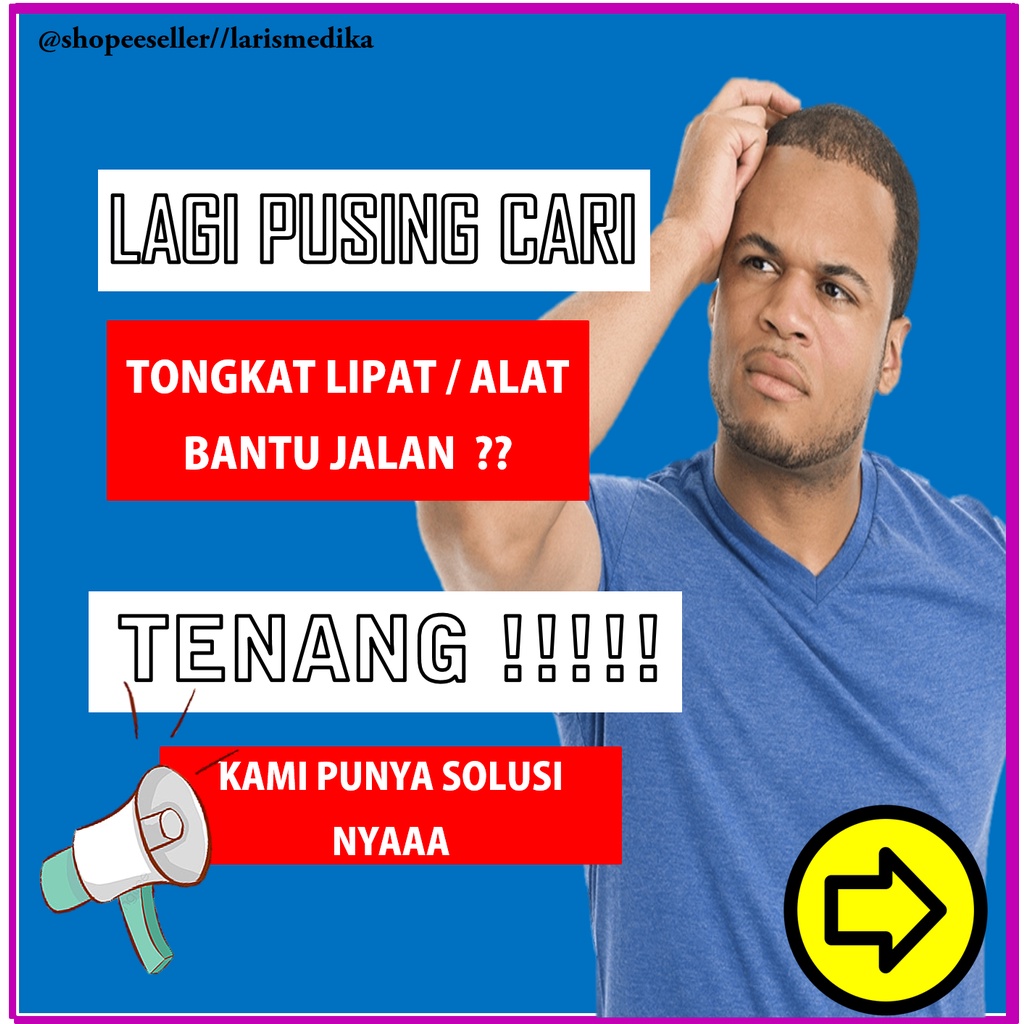 Tongkat Lipat Sella / Tongkat Jalan / Tongkat Lipat Kaki 1 Sella / Tongkat Lipat