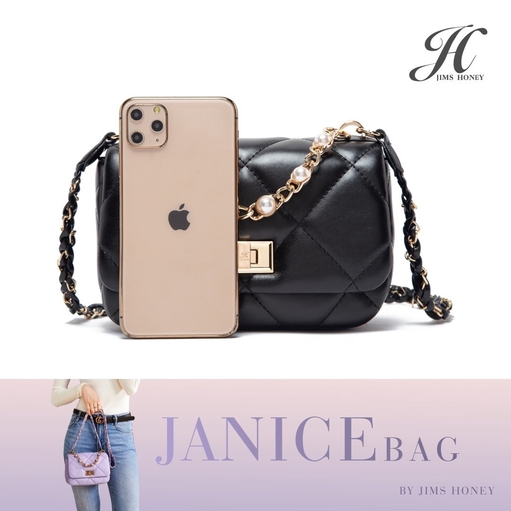 Jims Honey Janice Bag Tas Jinjing Selempang Kecil Pesta Wanita Cewek Fashion Korea Kasual Keren Import Jimshoney Murah