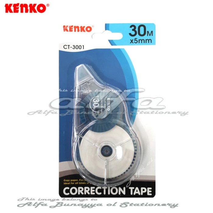 

KENKO Correction Tape 30m CT 3001 (12pc) Tip x 30 Meter Tipe Ex Roll promo