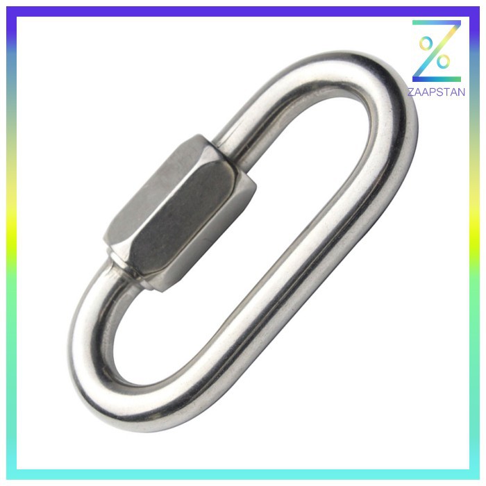 Xinda Karabiner Safety Lock Stainless Steel - XD-8619 - Silver