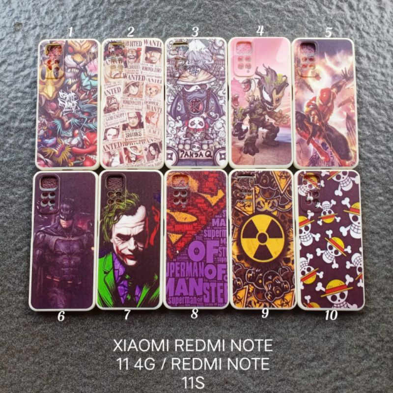 Case gambar Xiaomi Redmi Note 11 4G . Redmi Note 11S motif cowok soft case softcase softshell silikon cover casing kesing housing