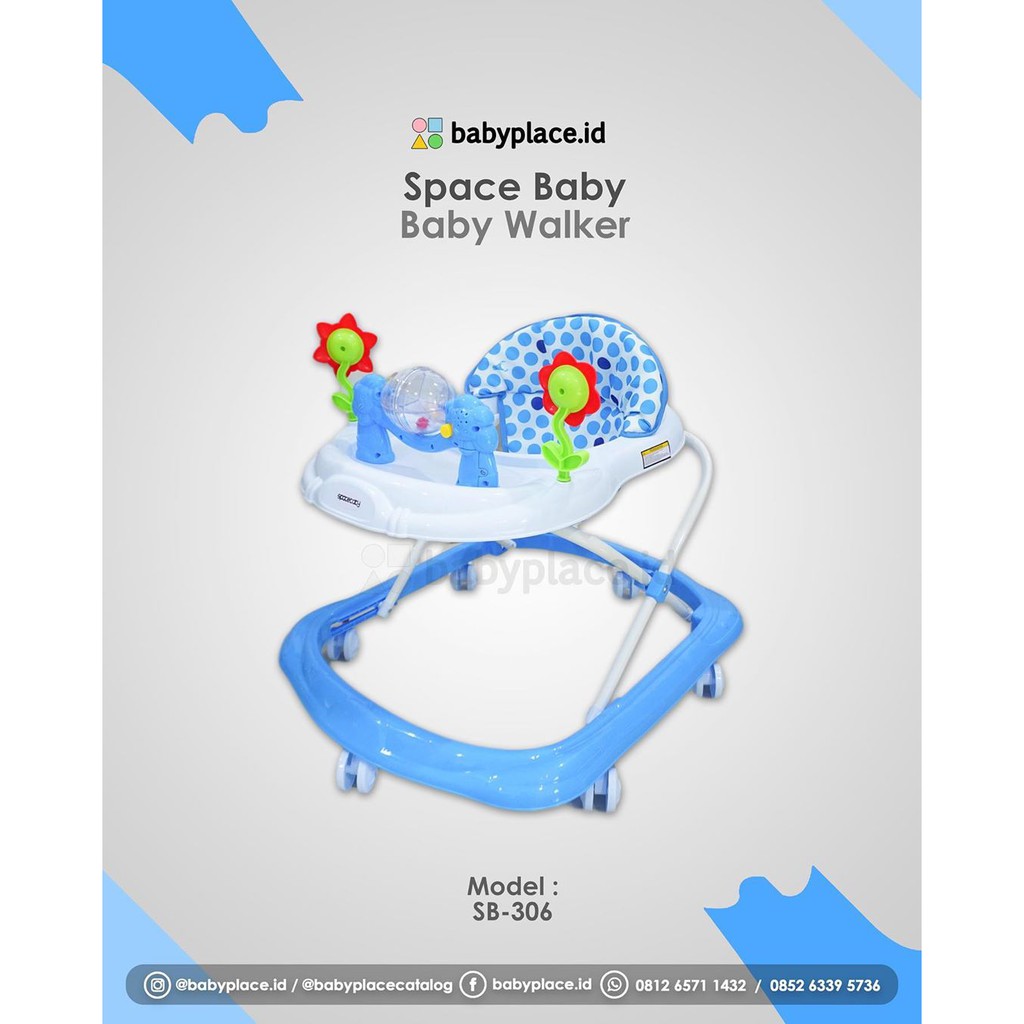 Baby Walker Space Baby Sb306 Shopee Indonesia