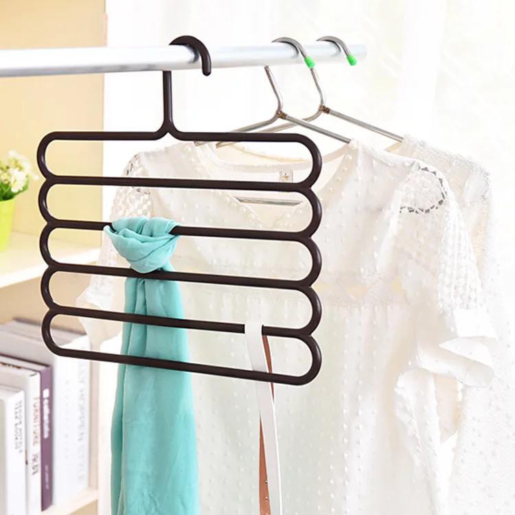 ☛TK☚ R062 Hanger Gantungan Pakaian 5 Tingkat In1 Laundry Stainless Baju Handuk Jilbab Gantung Celana