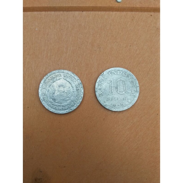 koin uang 10 rupiah gambar tabanas 1979