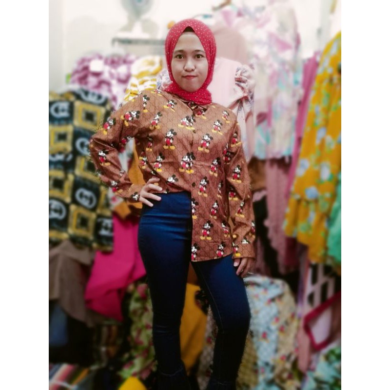 MICKEY GUCCI/KEMEJA MICKE/TUNIK WANITA