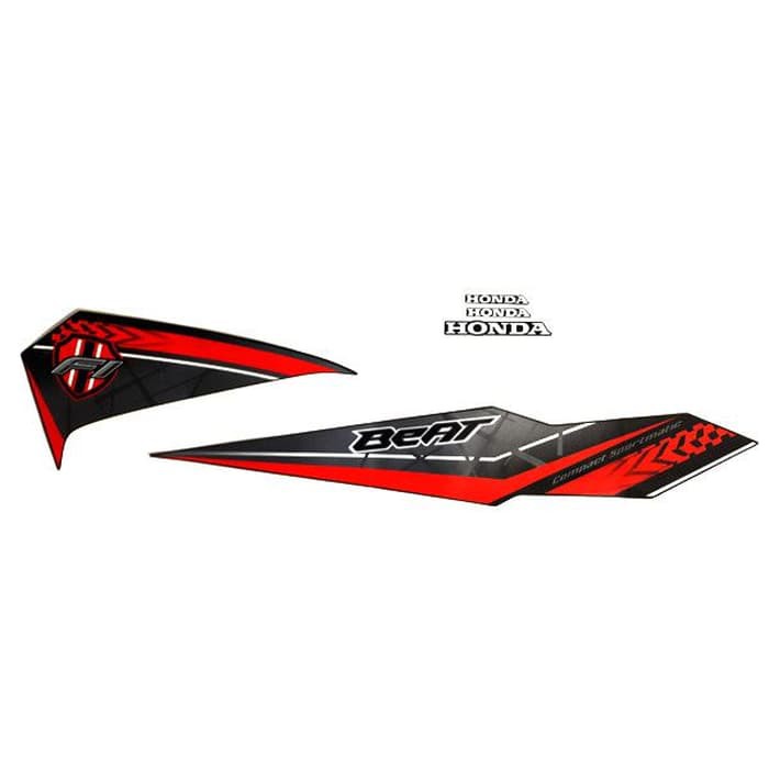 parts Sticker Body Kanan Hitam – New BeAT eSP 871X0K81N00ZDR bermutu