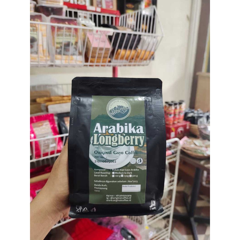 

Original Coffee Bubuk Kopi Gayo Arabica Longberry 250gr