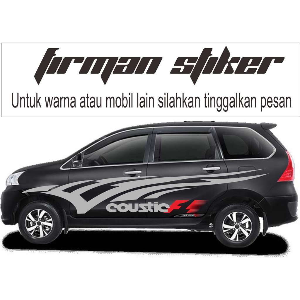 Stiker Mobil Avanza Xenia Hitam Shopee Indonesia