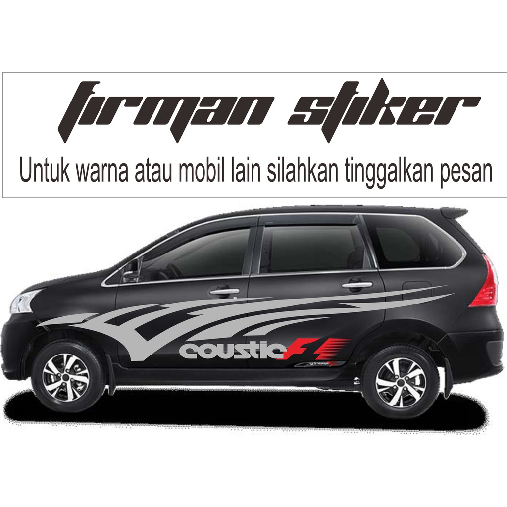 Stiker Mobil Avanza Xenia Silver Shopee Indonesia