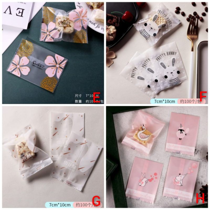 (PC3) 10pcs Plastik Cookie Segel 7x10cm/Plastik Nastar/Plastik Kue