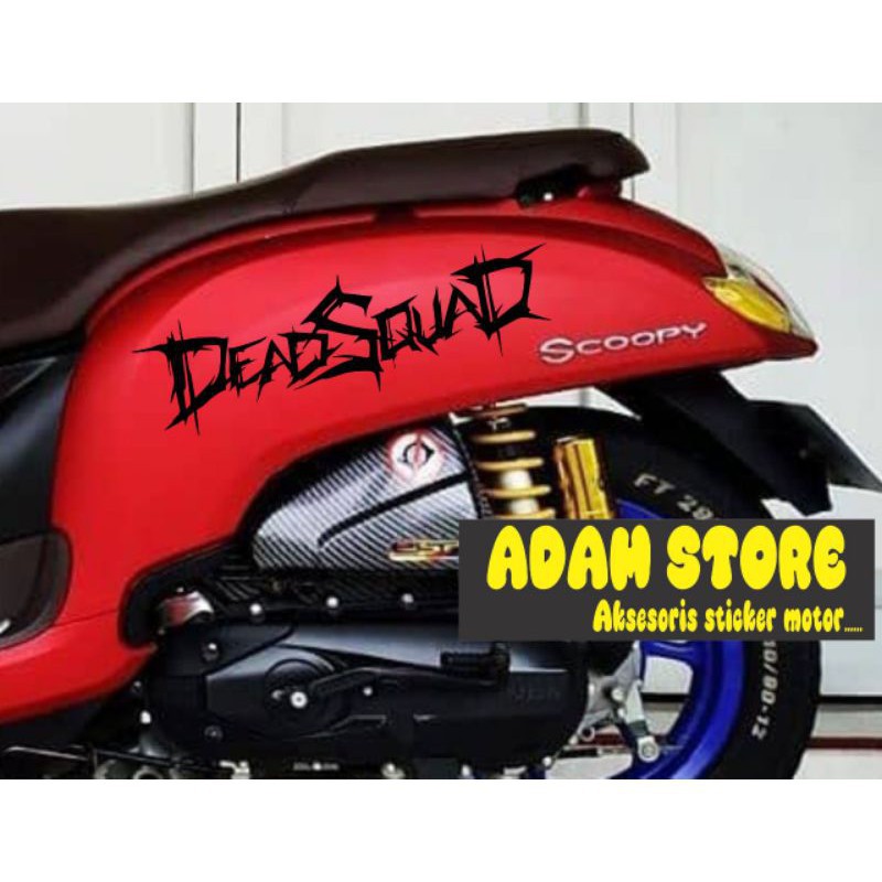 Stiker deadsquad stiker motor Scoopy stiker motor Scoopy stiker motor Vespa stiker Honda keren