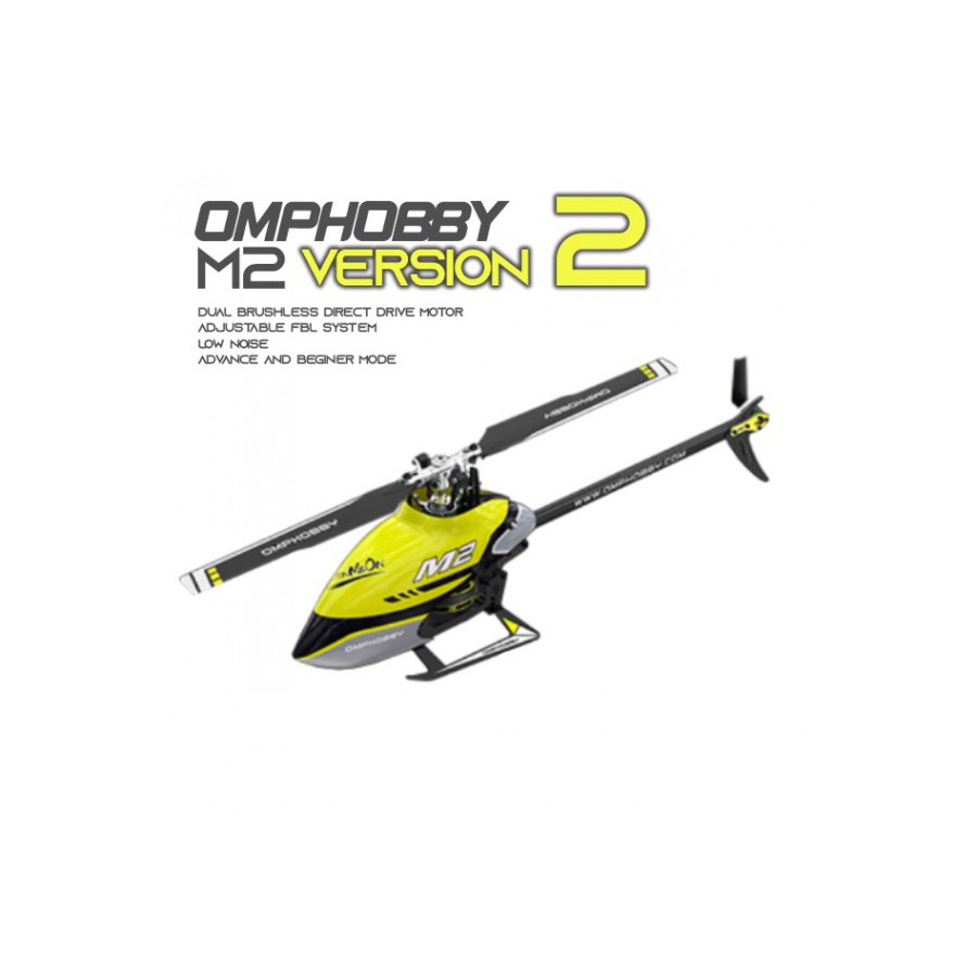 Jual OMPHOBBY M2 V2 6CH 3D Flybarless 