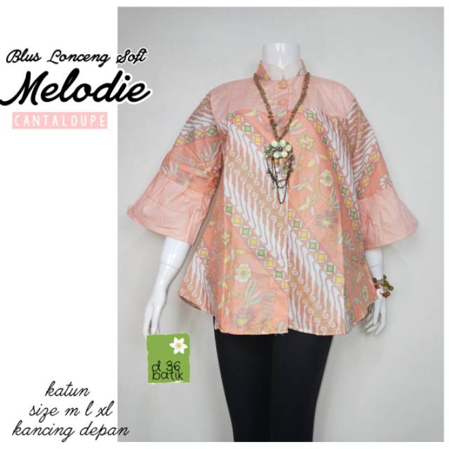 Blus lonceng soft melody batik kantor modern