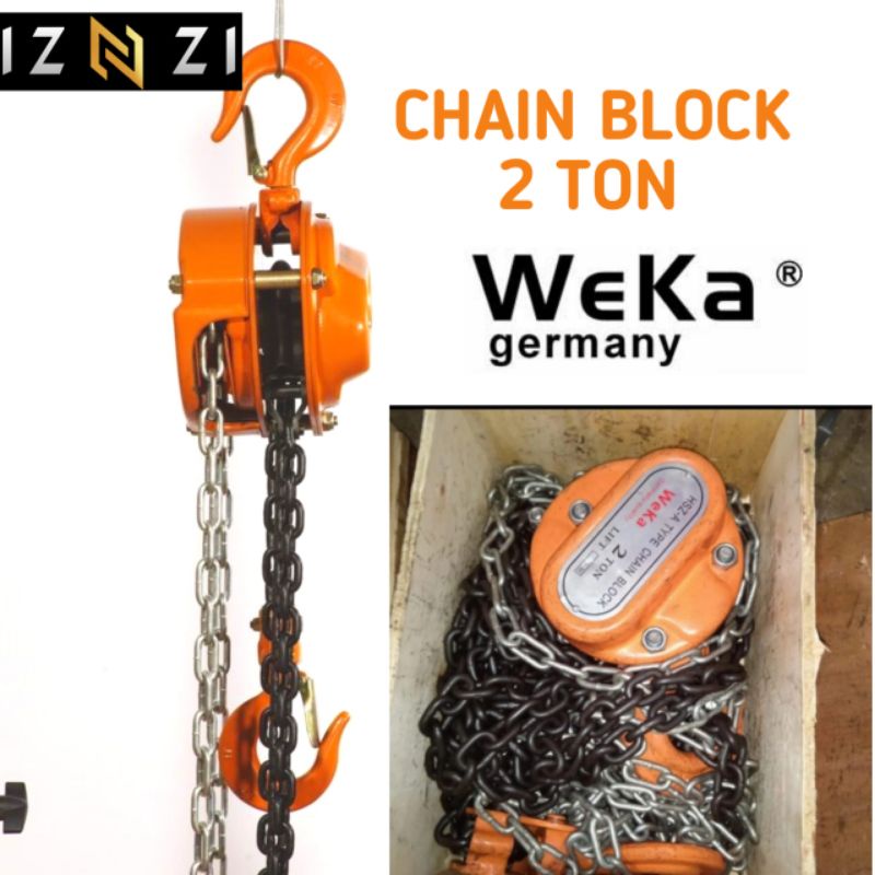 Chain Block 2 ton X 5 meter WEKA germany takel 2 ton X 5 meter