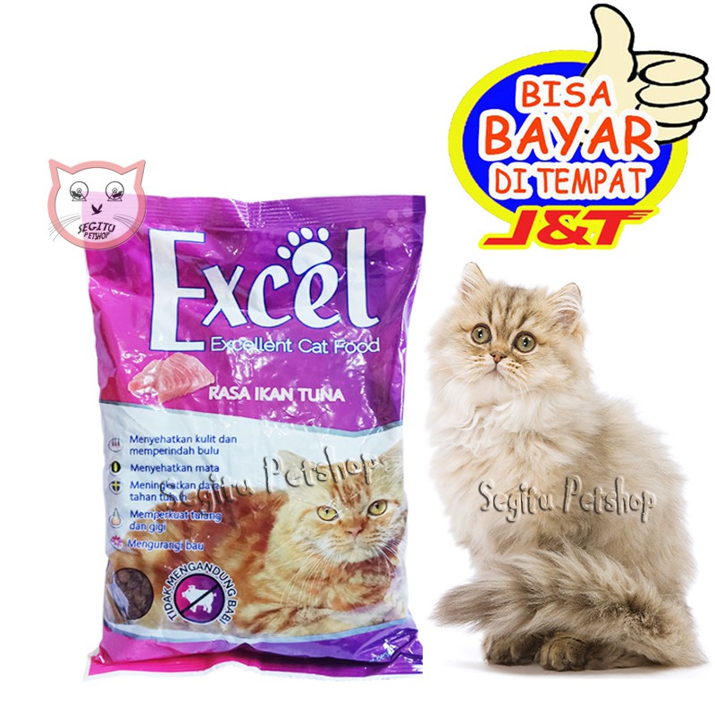 MAKANAN KUCING ANGGORA PERSIA MAKANAN KUCING MURAH EXCEL 500GR