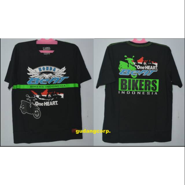 Kaos honda beat 002 motor bikers club klub komunitas community riders