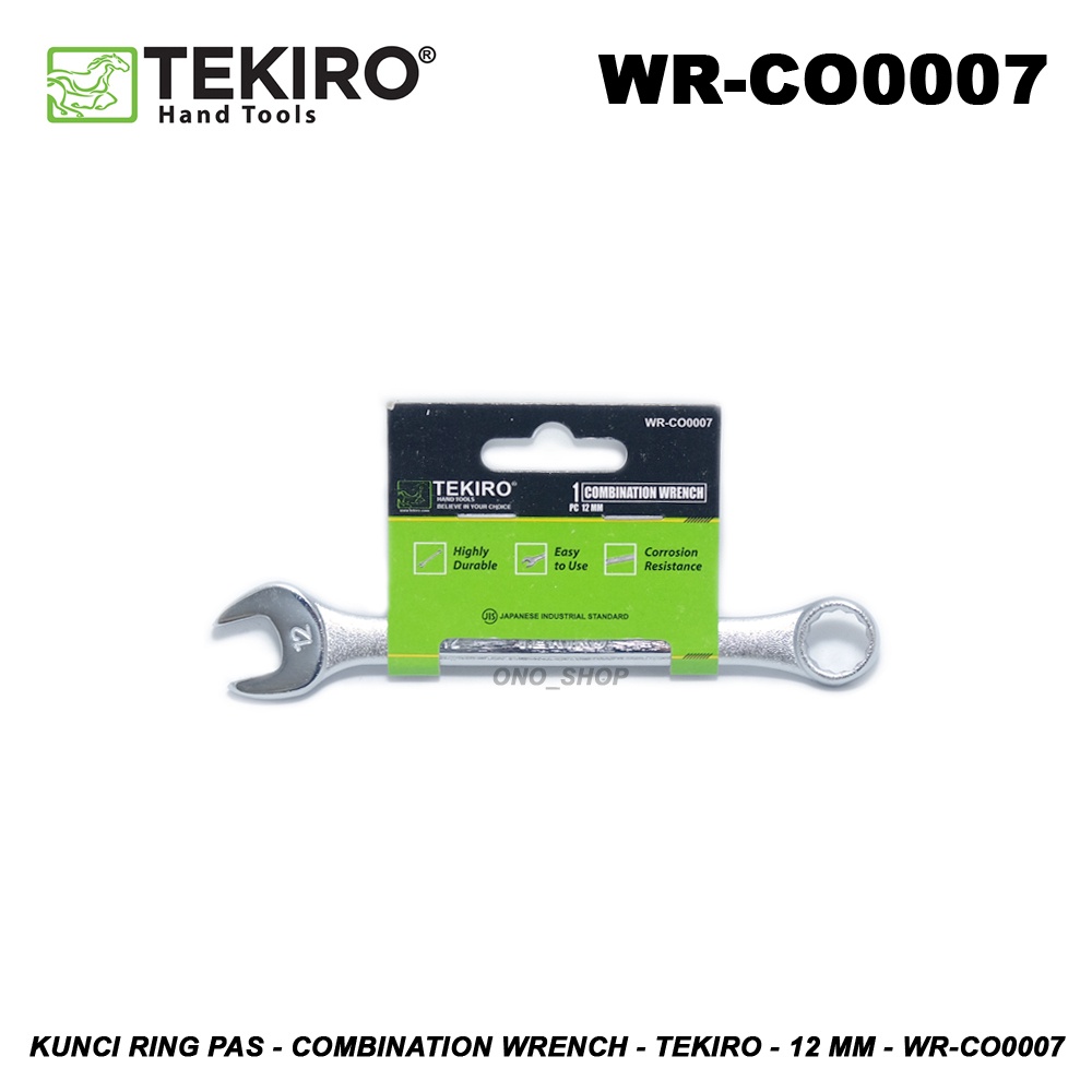 Kunci Ring Pas - Combination Wrench - Tekiro - 12 mm - WR-CO0007
