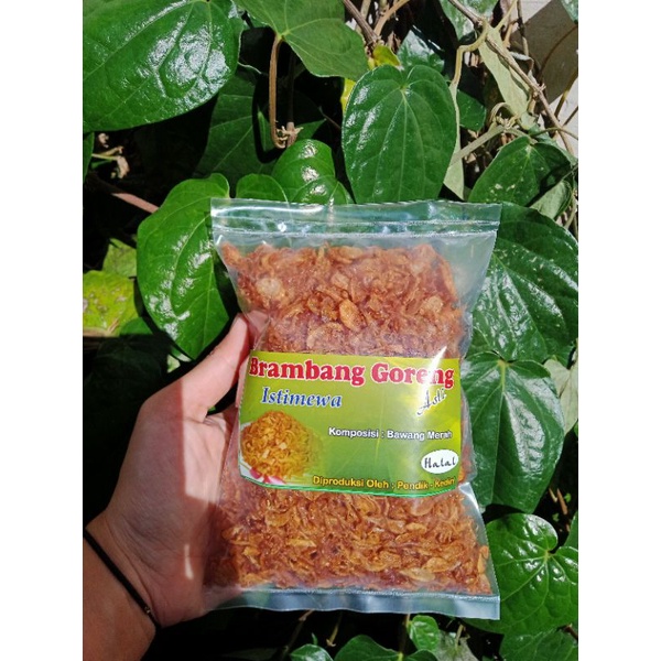 

Bawang Goreng Asli tanpa tepung 100 gram Istimewa