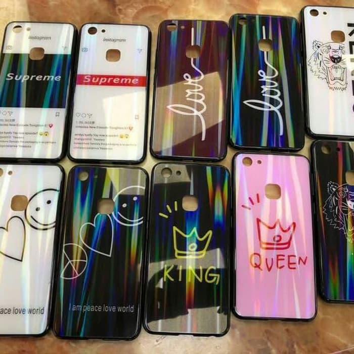 Laser Hologram Case Oppo A3s/ Realme C1 Softcase Branded Couple Casing Diskon,COD