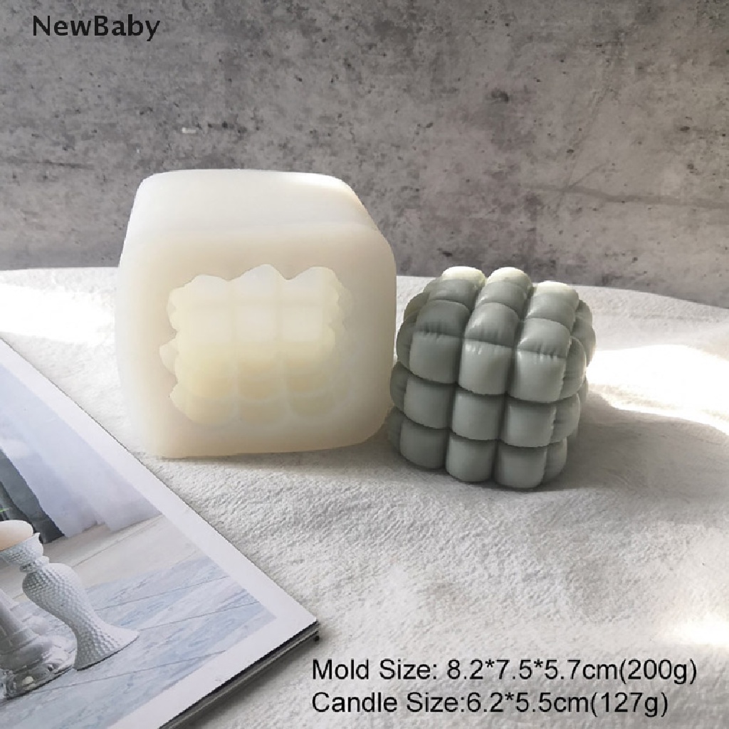 NewBaby Geometric Cylindrical Scented Candle Silicone Mold Atmosphere Decoration ID