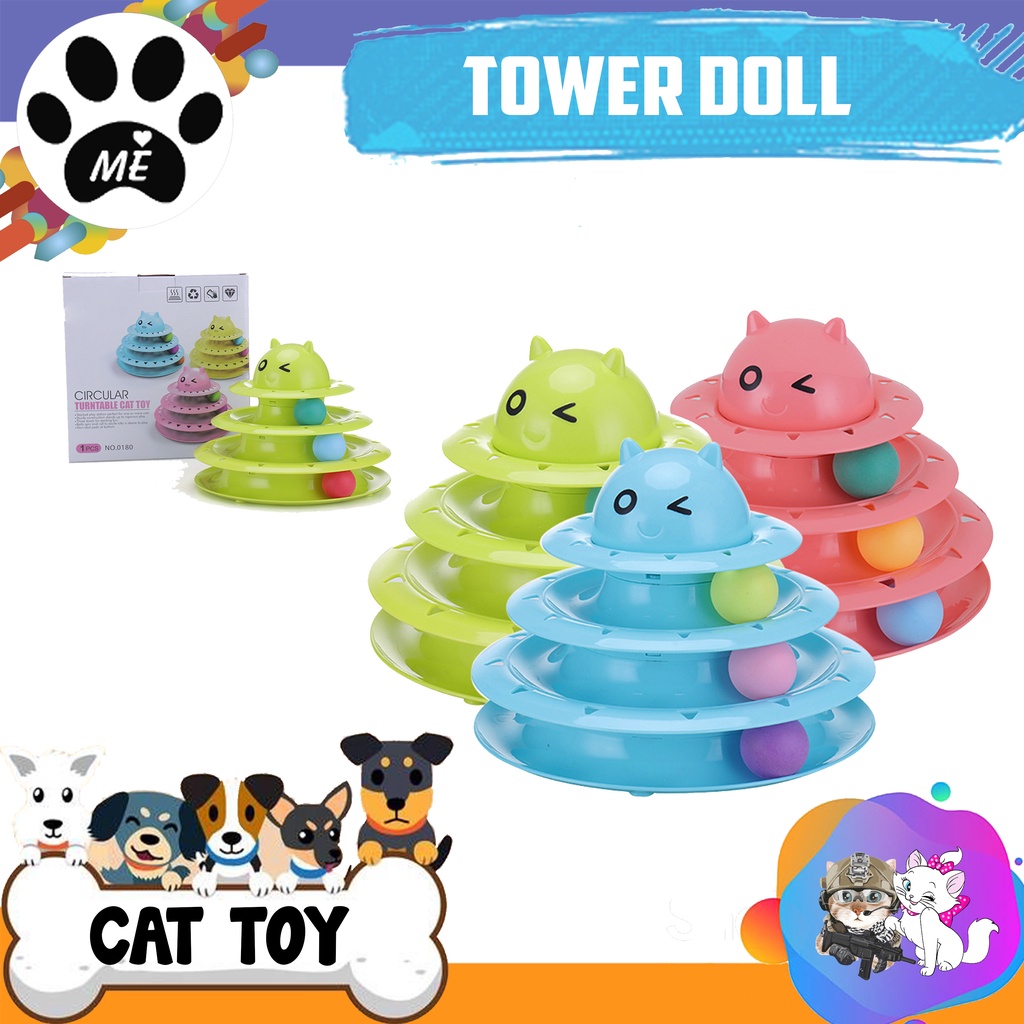 Mainan Kucing &quot;TOWER DOLL&quot; Cat Kitten Toys