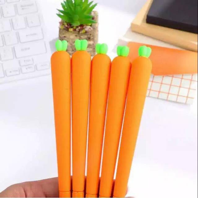 

Albama - Puplen Unik Bentuk Wortel / Carrot Pen / Bolpoin / Pulpen Lucu / Alat Tulis / Pulpen Gel