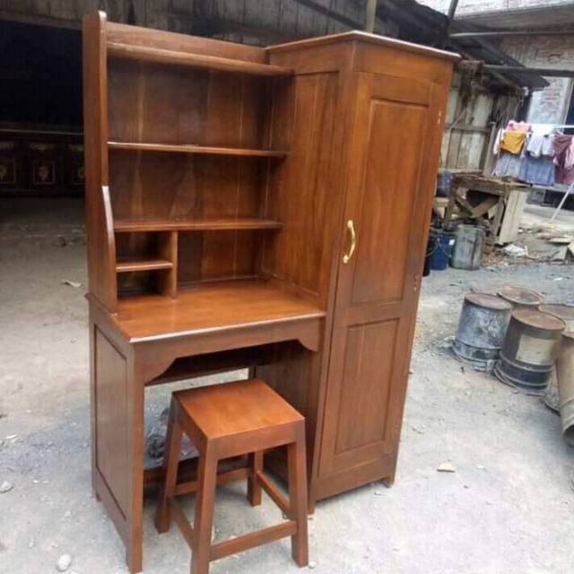 Meja belajar+lemari