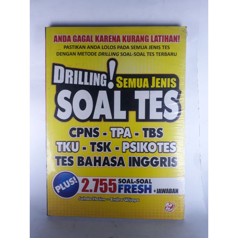 Drilling Semua Jenis Soal Tes Cpns Tpa Tbs Tku Tsk Psikotes Tes Bahasa Inggris Vrf1 Shopee Indonesia
