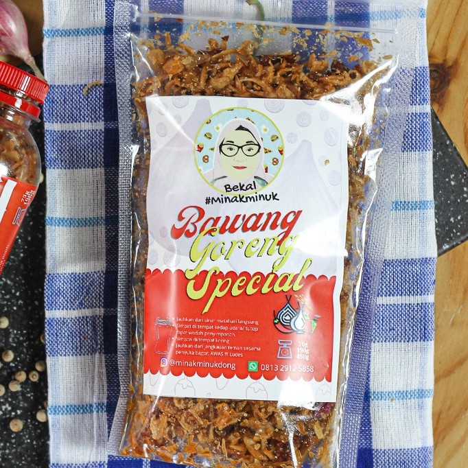 

Bawang Goreng Special 130grm/Bawang Goreng Asli/ Bawang goreng Asin Gurih / Bawang Goreng Enak