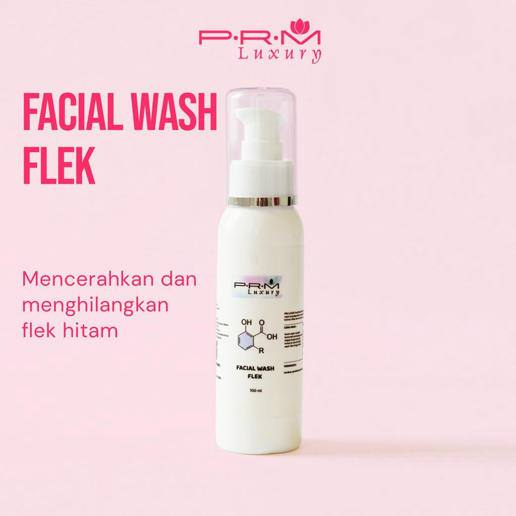 FACIAL WASH FLEK PRM BPOM/sabun wajah/sabunwajahglowing/pembersihkomedo/bpom/glowing/facialwash/PRMLuxury