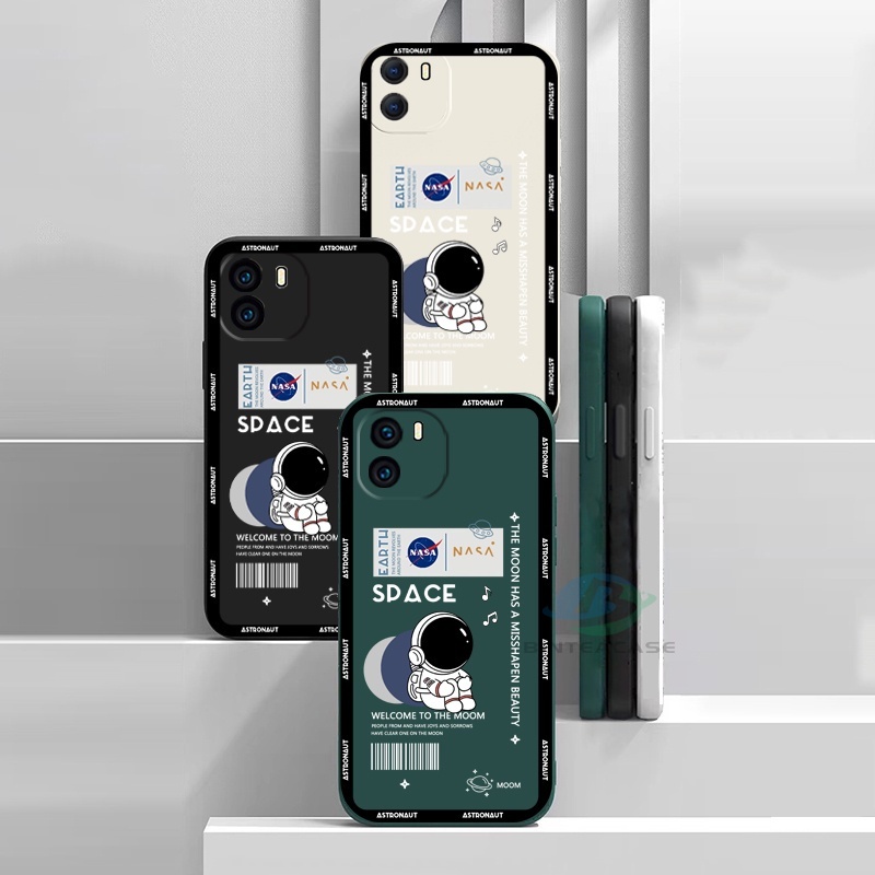 Case Pelindung Lensa Pola NASA Astronaut Bahan Silikon Untuk IPhone 13 Pro Max 11 12 Xr XS 6 6S 7 8 Plus