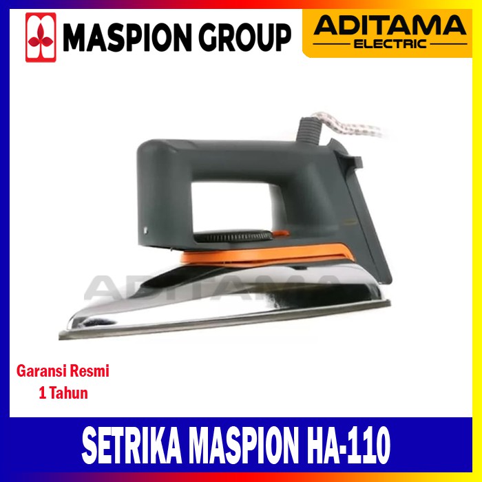 MASPION SETRIKA LISTRIK HA 110/ SETRIKA MASPION HA-110 HA110