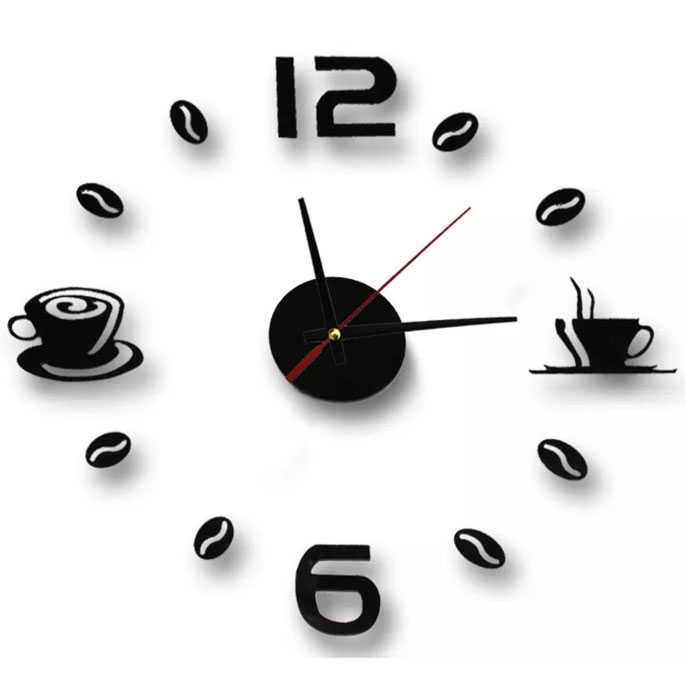 Taffware Jam Dinding DIY Giant Wall Clock 30cm Coffee Bell - DIY-12