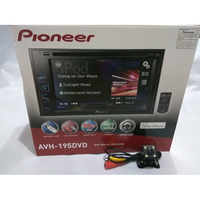 Original Double Din Pioneer Avh 195 dvd   AVH195DVD DAN CAMERA MUNDUR UNIVERSAL Murah