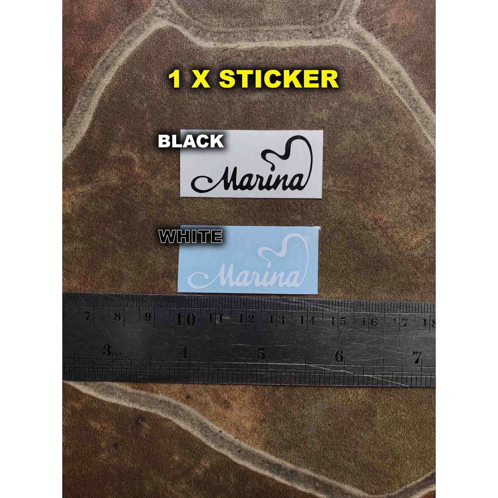 Sticker Tempel Gitar Marina Headstock Akustik Elektrik Klasik Ukulele Guitar Bass Hollow Body Decal
