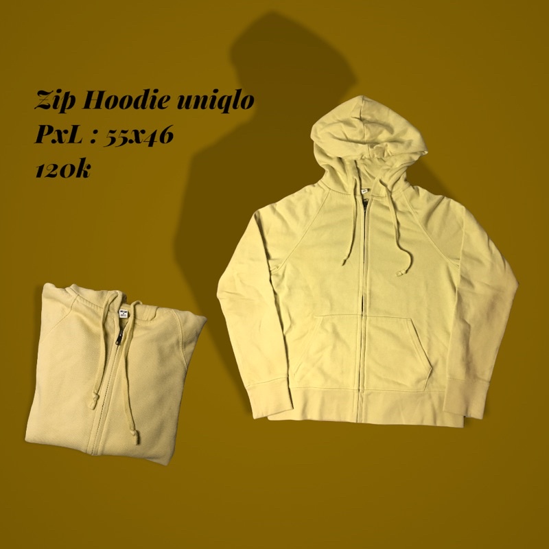 zip hoodie uniqlo second