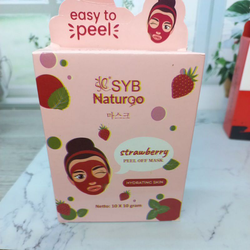 [1BOX] SYB NATURGO MASK ALL VARIAN ISI 10 SACHET EASY OF PEEL