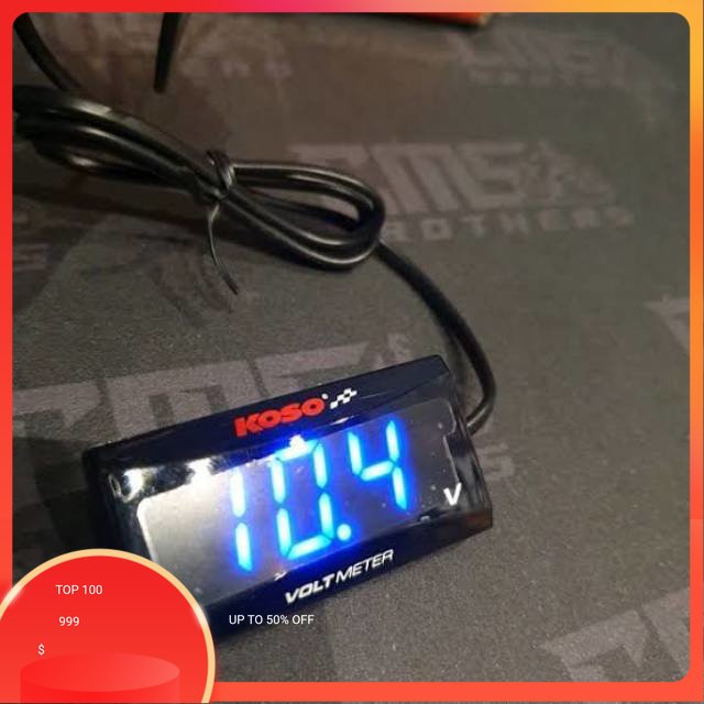 VOLT METER KOSO ORIGINAL KOTAK PNP UNIVERSAL ALL MOTOR