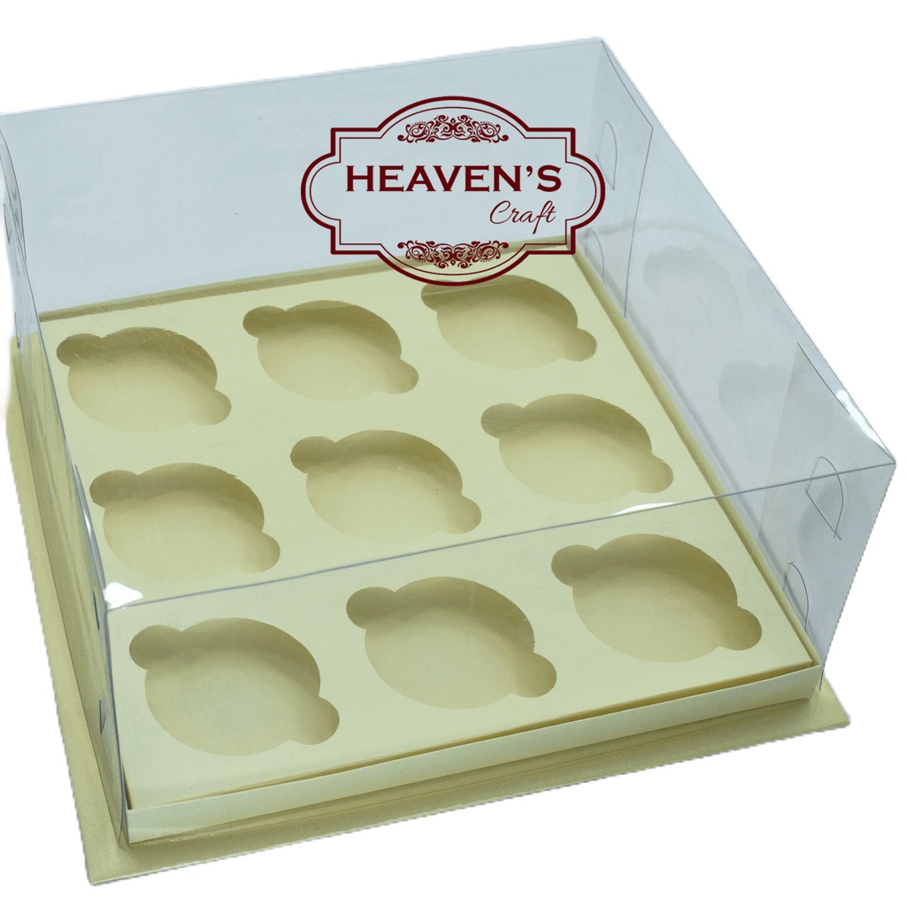 Box cupcake isi 9 krem