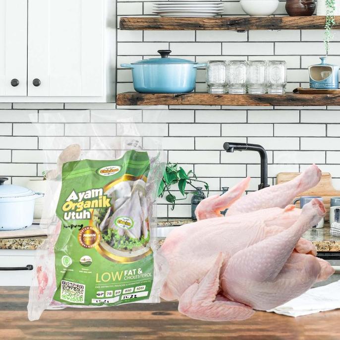 

Ayam Berkah Organik Frozen Ayam Kampung Utuh Organik 600 - 700 Gr