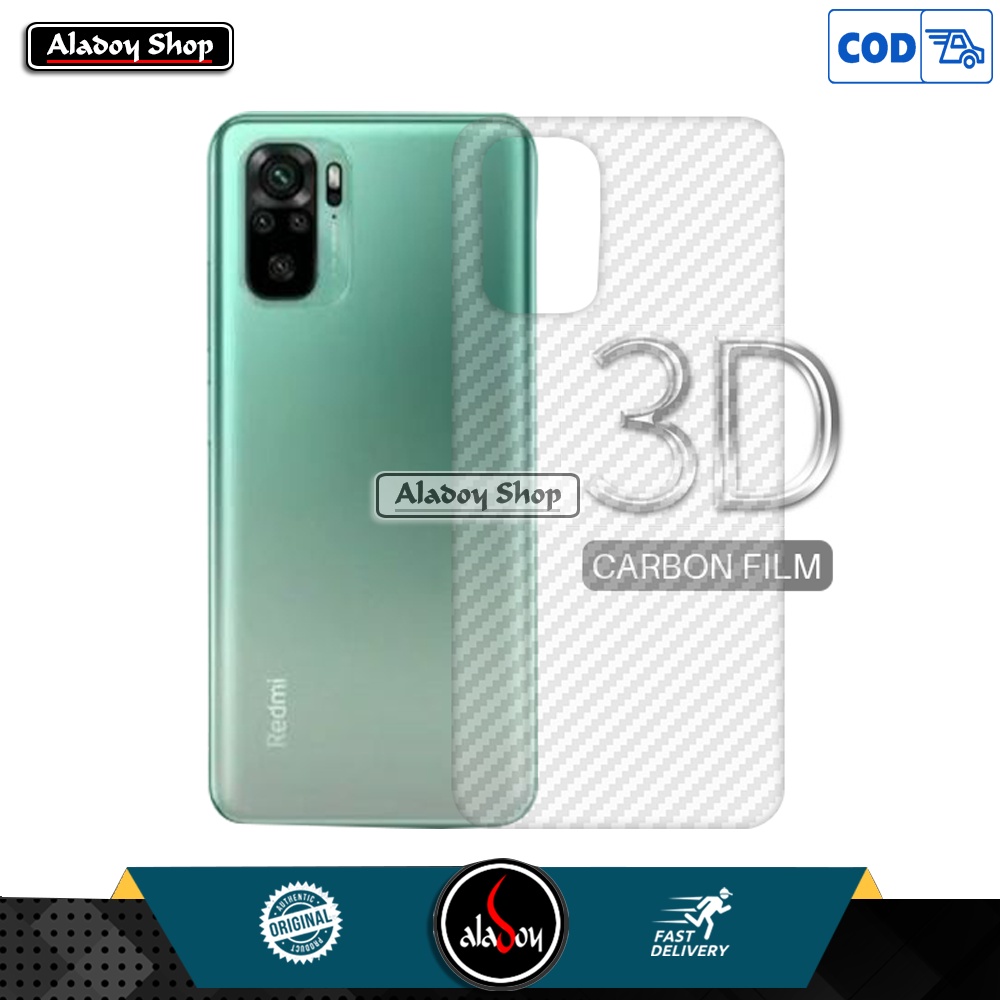 PAKET Case Xiaomi Redmi Note 10 Premium Casing Softcase + Tempered Glass Layar dan Skin Carbon 3D