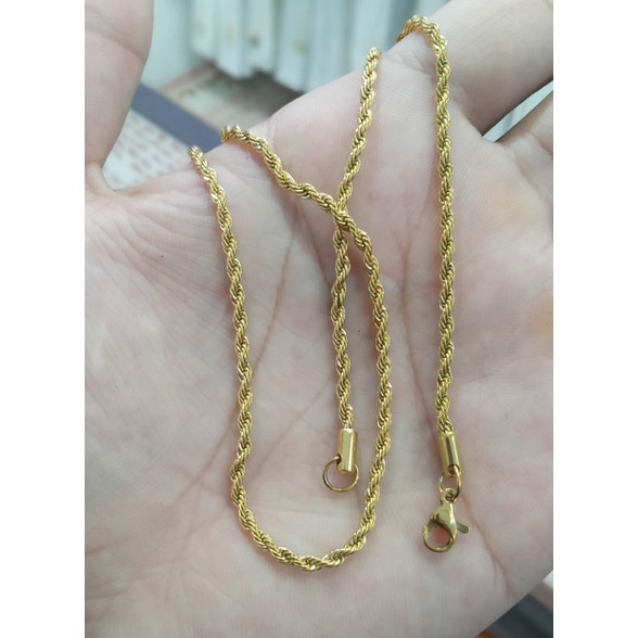 T-Kalung titanium motif tambang UK 50cm.