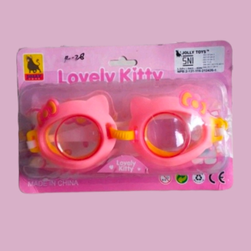 Kacamata Renang Anak Karakter Mermaid Hello Kitty Little Pony Import